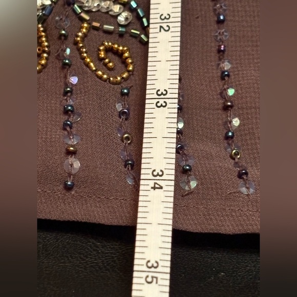 Altar'd State Black Beaded Backless Halter Dress size M - Picture 10 of 12